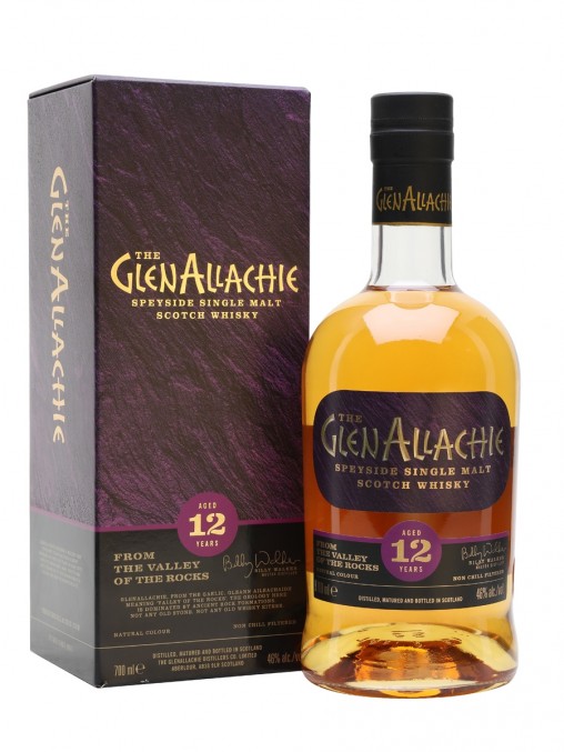 La bouteille de Glenallachie 12 ans et son étui.