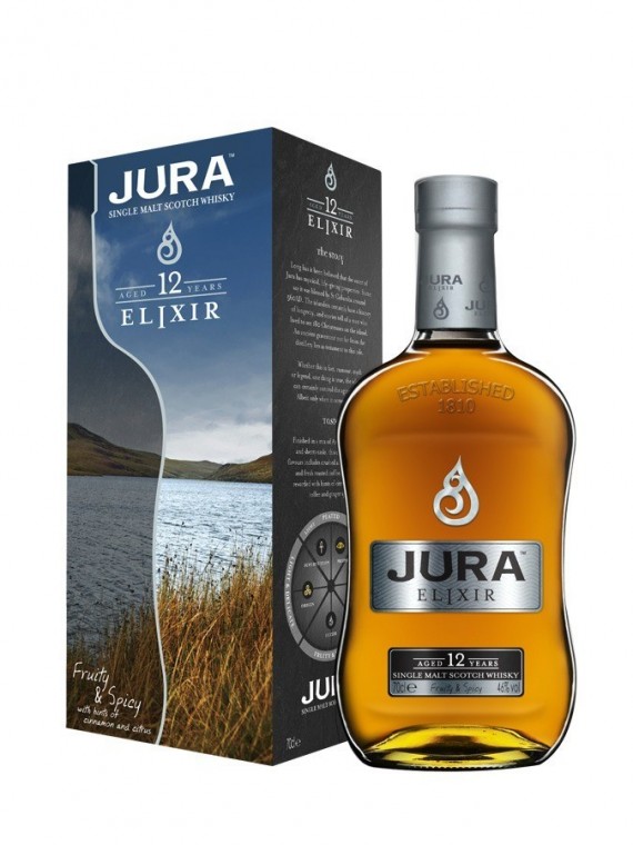 La bouteille de Jura 12 ans Elixir et son étui