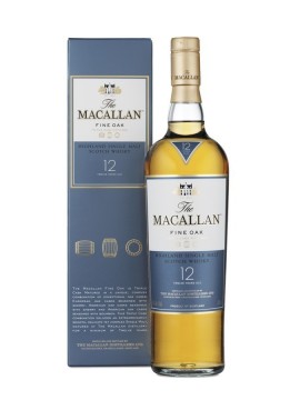 La bouteille de Macallan 12 ans fine oak et son étui