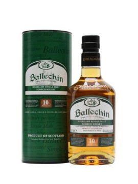 La bouteille de Ballechin 10 ans et son tube.