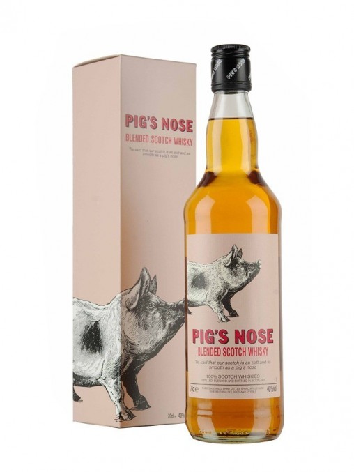 La bouteille de whisky Pig's nose