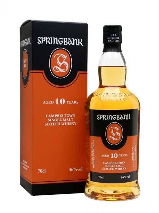 La bouteille de Springbank 10 ans et son étui