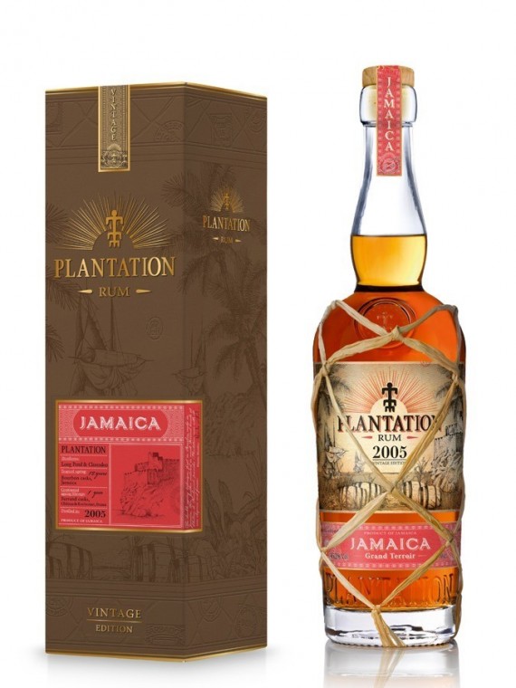 La bouteille de rhum Plantation Jamaica 2005 et son étui