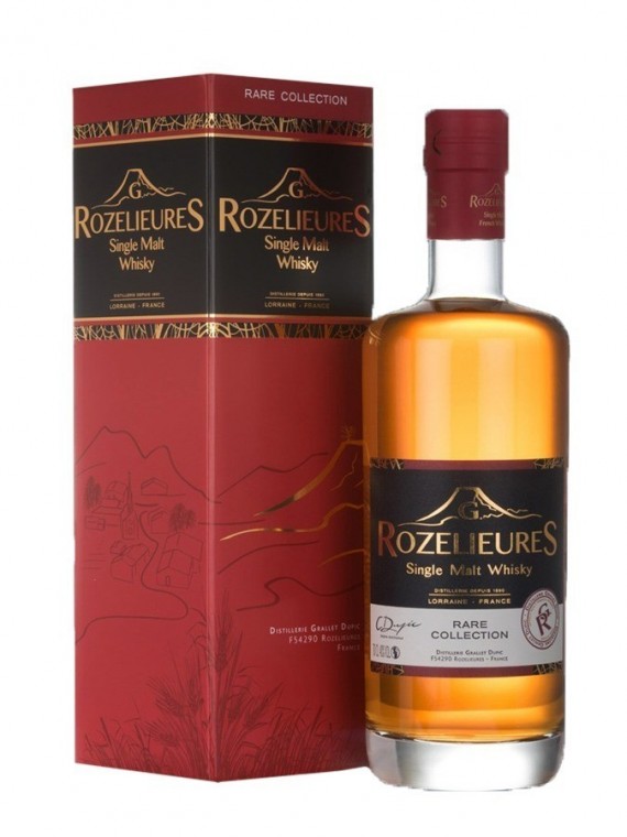 La bouteille de whiskies Rozelieures et son étui.