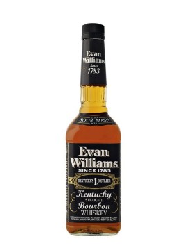 La bouteille de Bourbon Evan Williams black label