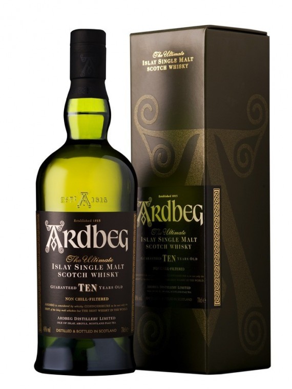 La bouteille de Ardbeg 10 ans